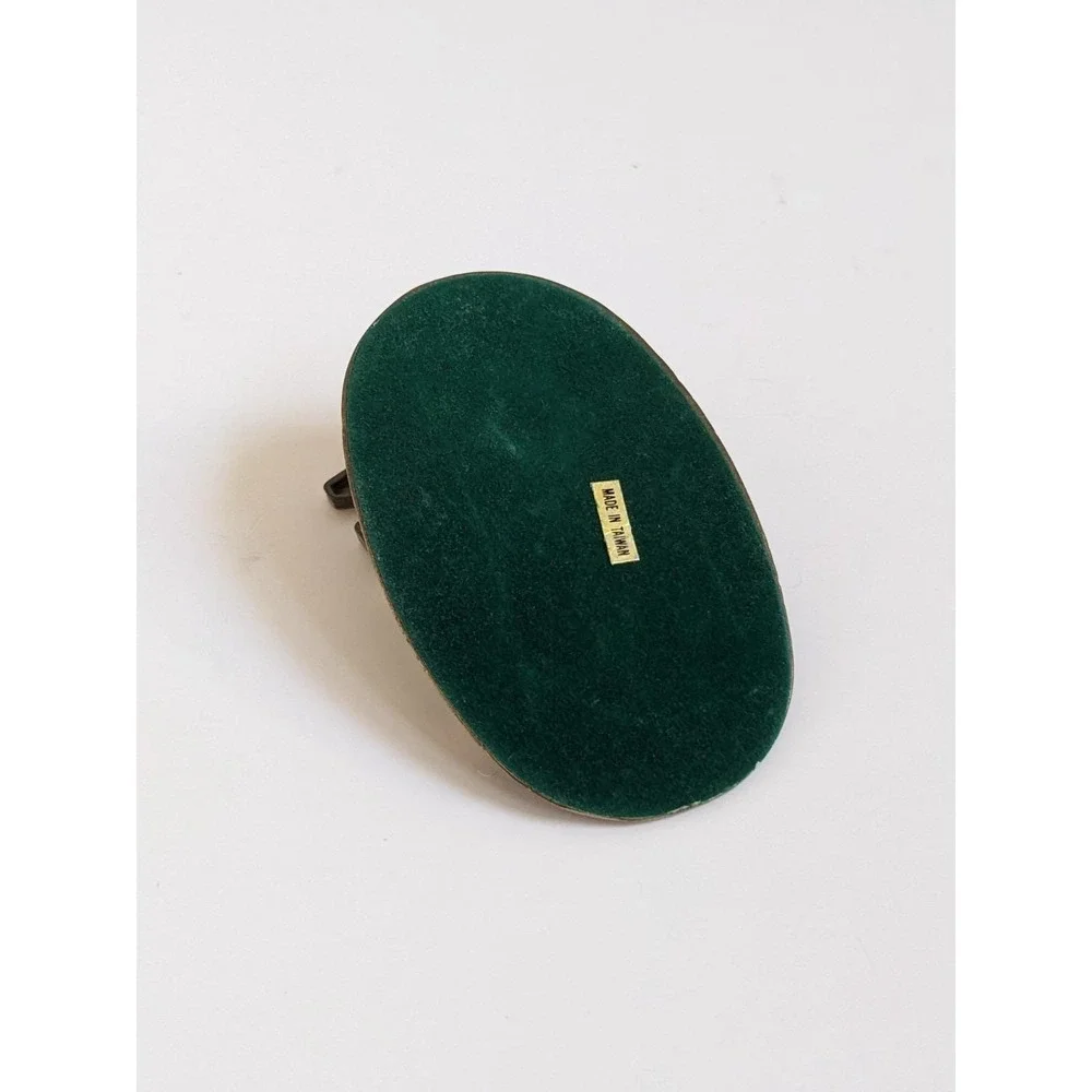 Vintage Solid Brass Do It Now Paper Clip Memo Holder Desk Accessory Mid Century